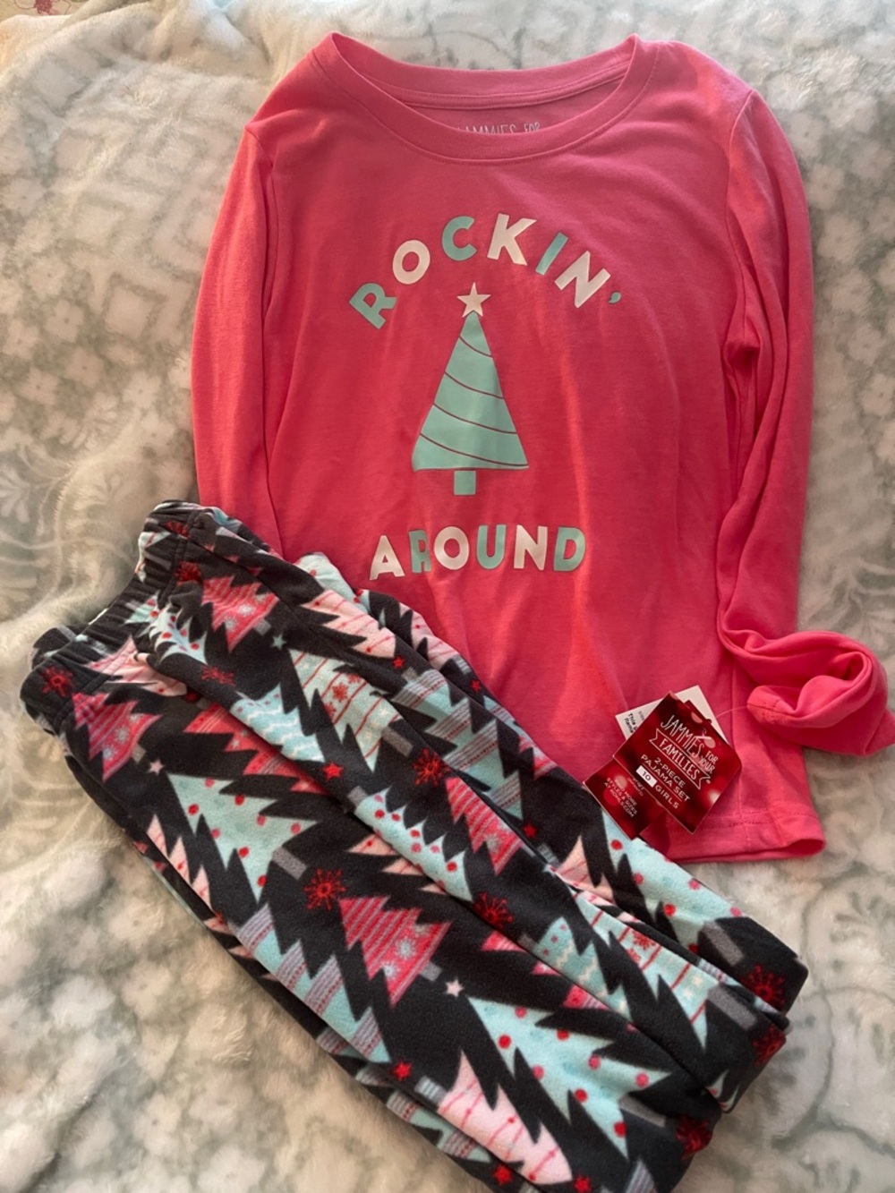 Kids -  "Rockin' Around" Christmas Pajama Set - Jammies For Your Families